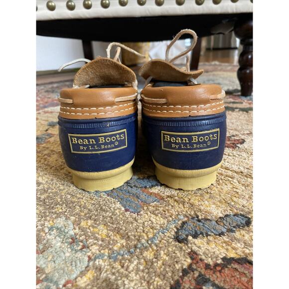 Vintage L.L. Bean Bean Boots Rainboots Women's Sz 8W Rubber Mocs Low Top - Picture 4 of 10